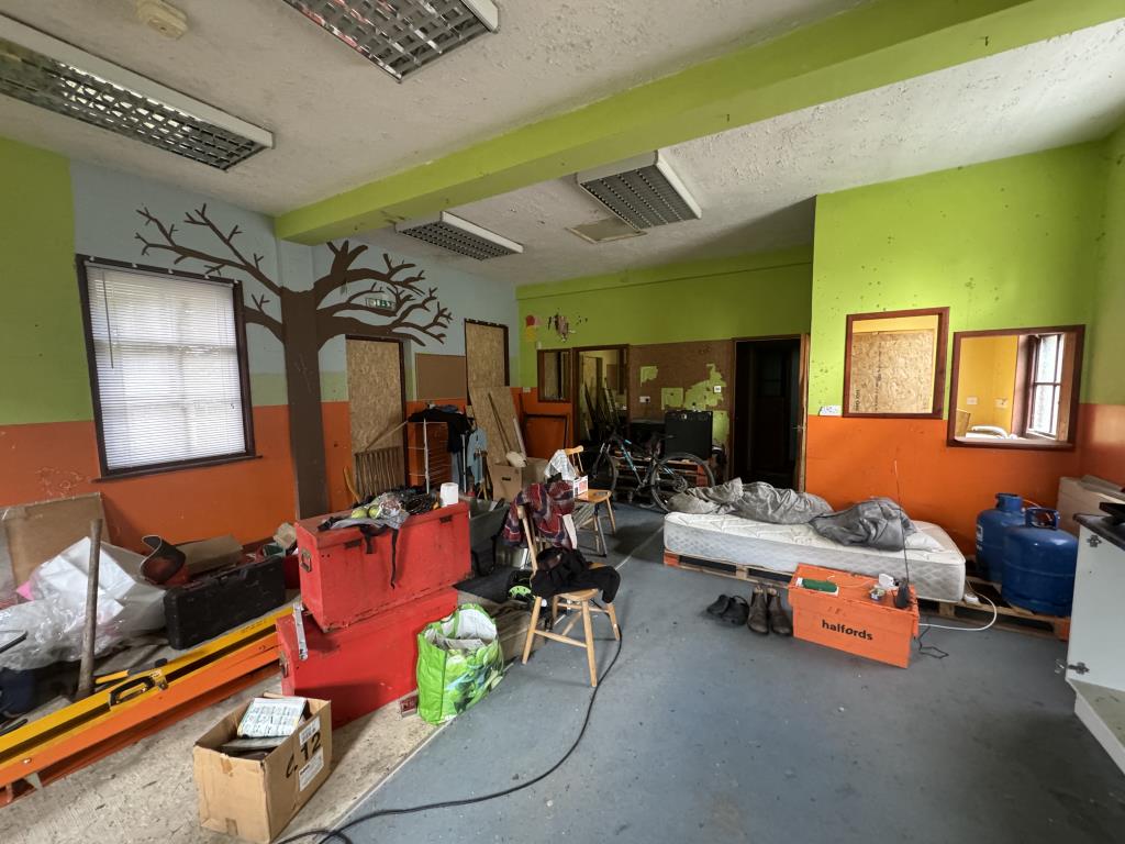 Lot: 117 - DETACHED PROPERTY FOR CONVERSION - View of open plan taken from the right on the property